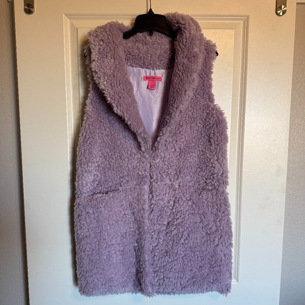 Betsey Johnson Faux Fur Vest